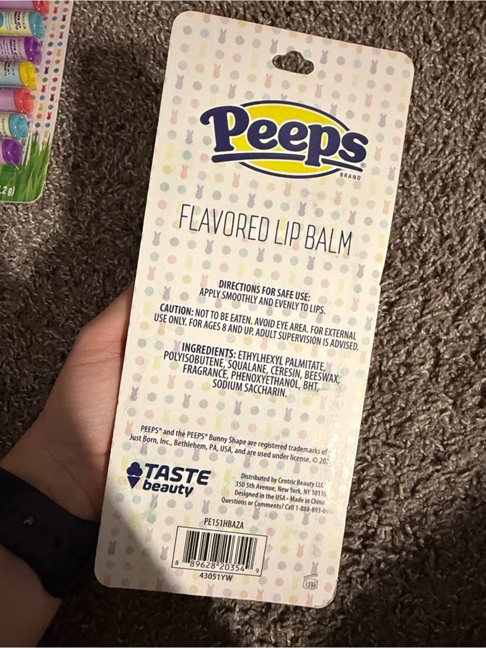 Peeps 8-Pack Flavored Lip Balm - Assorted Colors